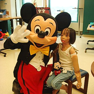 Boun Lod and Mickey Mouse.